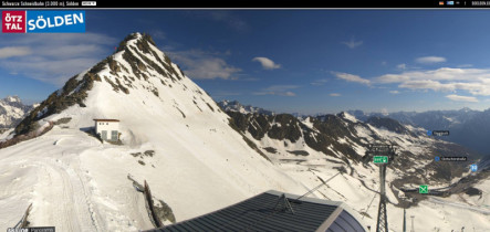 Obraz podglądu z kamery internetowej Sölden - Schwarze Schneid